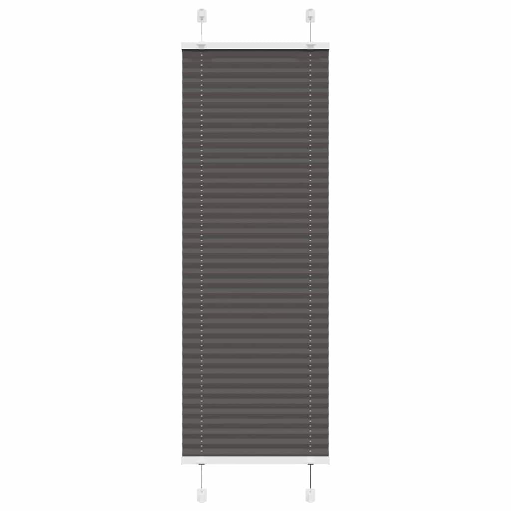 vidaXL Πλισέ περσίδα Μαύρο 50x150 cm Πλάτος υφάσματος 49,4 cm