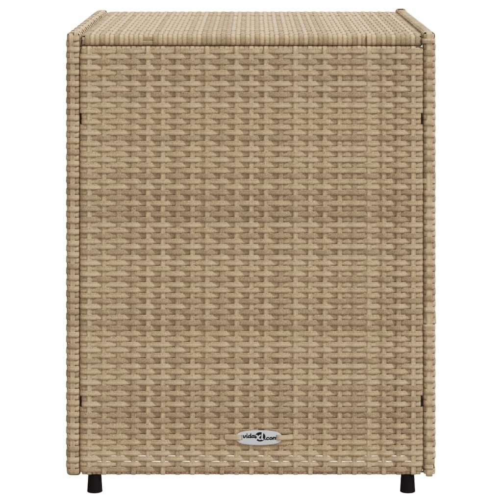 vidaXL Ντουλάπι Αποθήκευσης Κήπου Beige 55x59x69 εκ. Συνθετικό Ρατάν