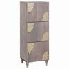 vidaXL Highboard &Gamma;&kappa;&rho;&iota; &kappa;&alpha;&iota; &Chi;&rho;&upsilon;&sigma;ό 40 x 33 x 110 &epsilon;&kappa; &Sigma;&tau;&epsilon;&rho;&epsilon;ό &xi;ύ&lambda;&omicron; &mu;ά&nu;&gamma;&kappa;&omicron;
