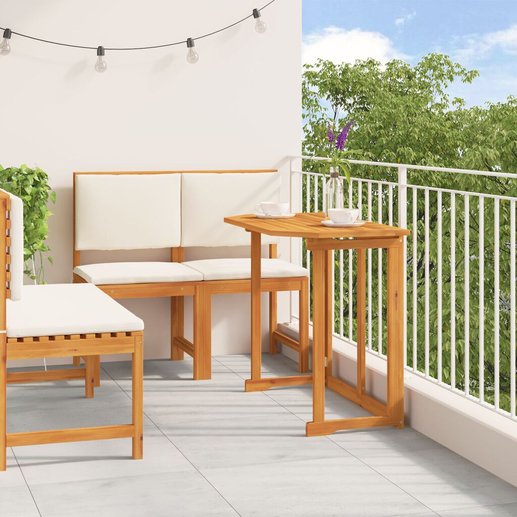 vidaXL 4 Piece Garden Dining Set Solid Wood Acacia