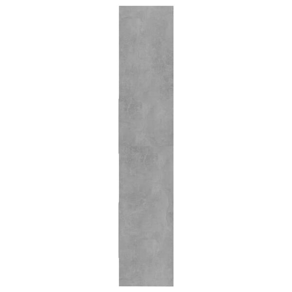 vidaXL Βιβλιοθήκη Γκρι Σκυροδέματος 40 x 35 x 180 εκ. από Επεξ. Ξύλο