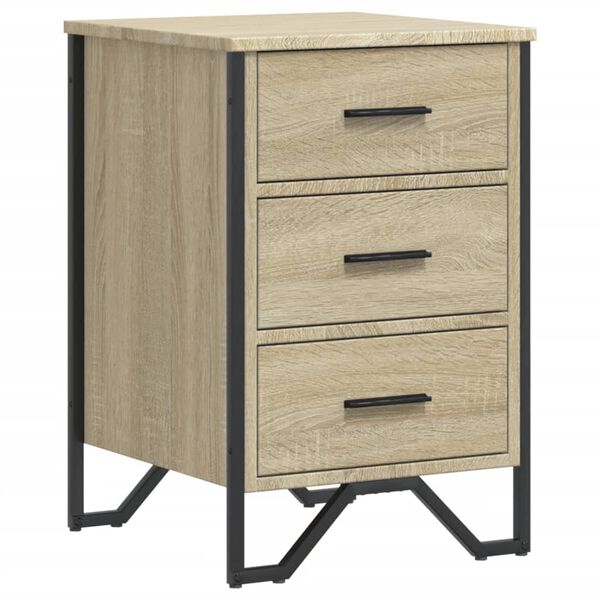 vidaXL Κομοδίνο Sonoma Δρυς 40x41x60 εκ. από Επεξεργασμένο Ξύλο