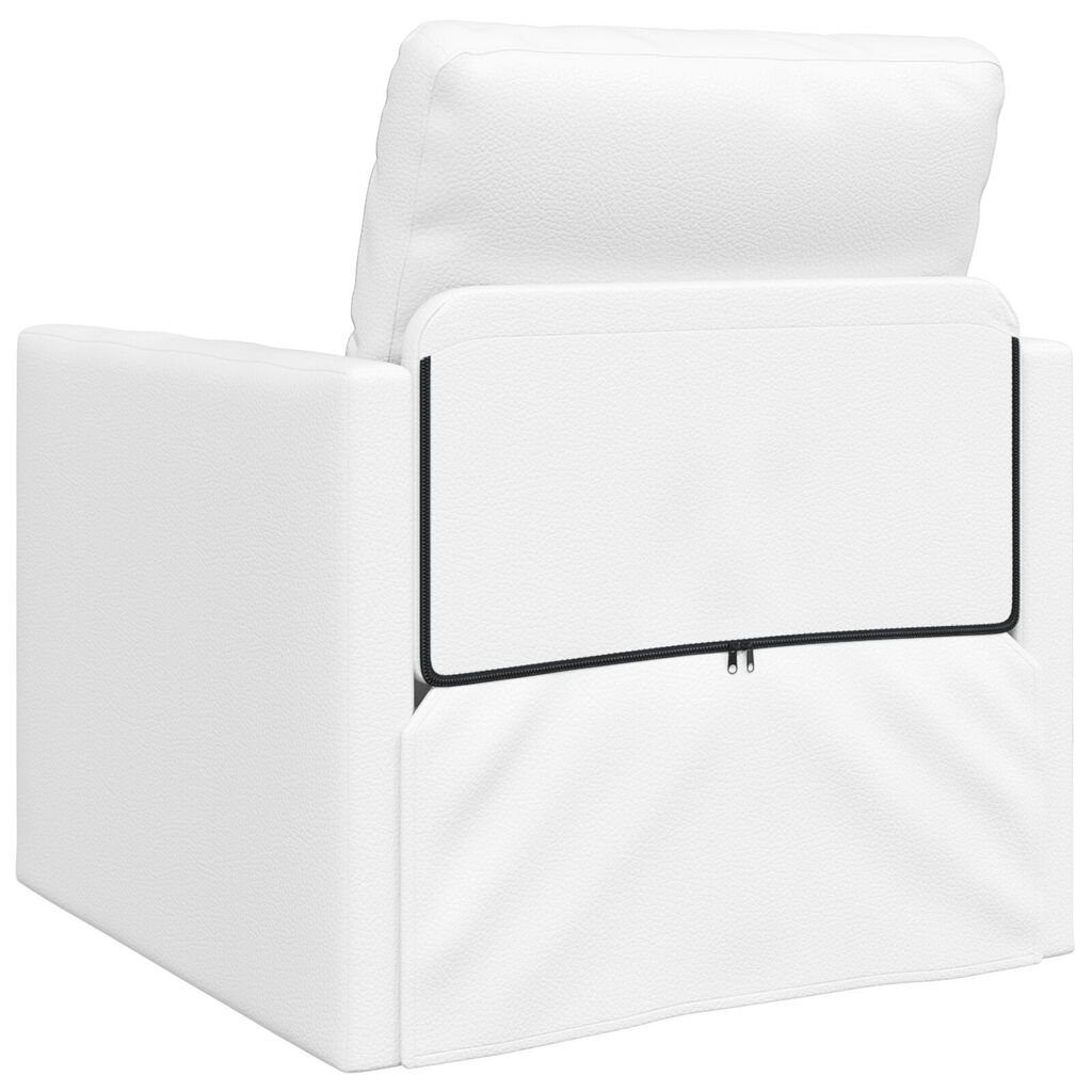 vidaXL Καθιστικό Κρεβάτι 2 σε 1 Λευκό 74x77x81 cm από Τεχνητό Δέρμα