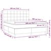 vidaXL &Kappa;&rho;&epsilon;&beta;ά&tau;&iota; Boxspring &mu;&epsilon; &Sigma;&tau;&rho;ώ&mu;&alpha; &Kappa;&rho;&epsilon;&mu; 180x200 &epsilon;&kappa;. &Upsilon;&phi;&alpha;&sigma;&mu;ά&tau;&iota;&nu;&omicron;