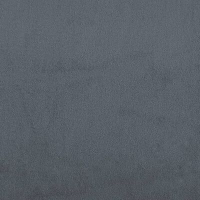 vidaXL Παγκάκι με Πλάτη Σκούρο Γκρι 119,5x64,5x75 εκ. Βελούδινο