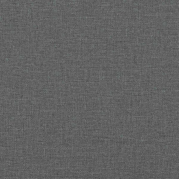 vidaXL Κρεβάτι με Στρώμα Σκούρο Γκρι 120x200 εκ. Υφασμάτινο