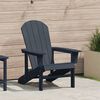 vidaXL Καρέκλα Adirondack Ναυτικό μπλε 74 x 82 x 92 εκ. HDPE