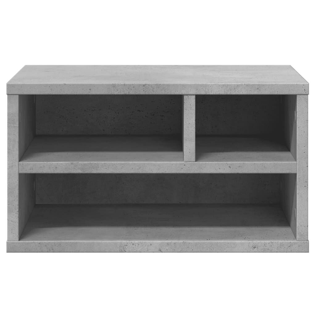 vidaXL Βάση Εκτυπωτή Γκρι Σκυρ. 40x32x22,5 εκ. από Επεξεργασμένο Ξύλο