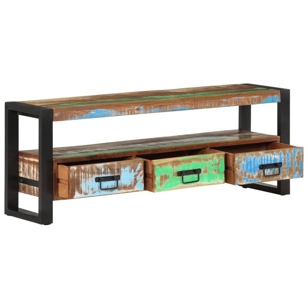 vidaXL Έπιπλο Τηλεόρασης 120 x 30 x 45 εκ. από Μασίφ Ανακυκλωμένο Ξύλο