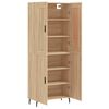 vidaXL Ντουλάπι Sonoma δρυς 69,5 x 34 x 180 εκ. από Επεξεργασμένο Ξύλο
