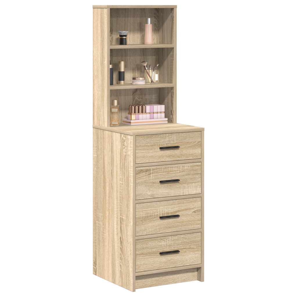 vidaXL Highboard Sonoma Oak 40x41x135 εκ. Επεξεργασμένο Ξύλο