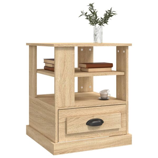 vidaXL Βοηθητικό Τραπέζι Sonoma Δρυς 50x50x60 εκ. Επεξεργασμένο Ξύλο