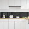 vidaXL Πίσω Πάνελ Κουζίνας Μαύρο 100 x 40 cm σκληρυμένο γυαλί