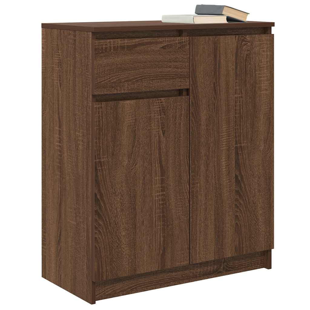 vidaXL Συρταριέρα με Συρτάρια καφέ δρυς 71x35x84 εκ. Επεξ. Ξύλο