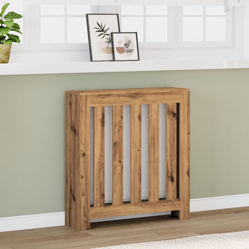 vidaXL Κάλυμμα Καλοριφέρ Αρτισιανή Δρυς 78x20x82 εκ Επεξεργασμένο Ξύλο