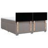 vidaXL &Kappa;&rho;&epsilon;&beta;ά&tau;&iota; Boxspring &mu;&epsilon; &Sigma;&tau;&rho;ώ&mu;&alpha; Taupe 200x200 &epsilon;&kappa;. &Upsilon;&phi;&alpha;&sigma;&mu;ά&tau;&iota;&nu;&omicron;