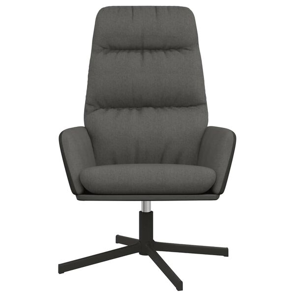 vidaXL Πολυθρόνα Relax Σκούρο Γκρι Υφασμάτινη