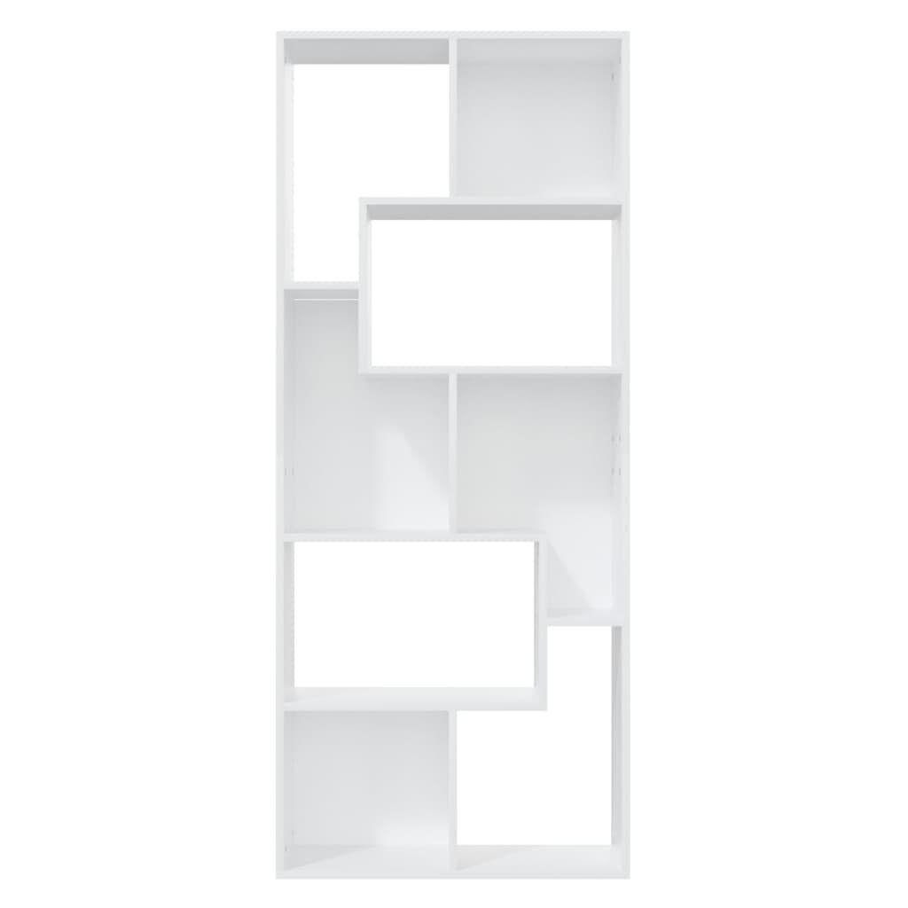 vidaXL Βιβλιοθήκη Λευκή 67 x 24 x 161 εκ. από Επεξ. Ξύλο