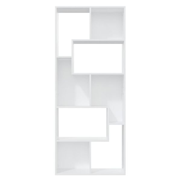 vidaXL Βιβλιοθήκη Λευκή 67 x 24 x 161 εκ. από Επεξ. Ξύλο