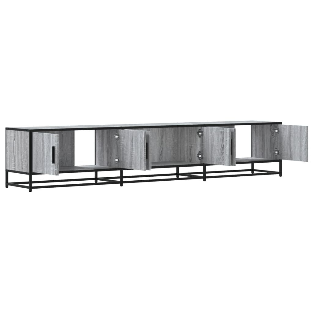 vidaXL Έπιπλο Τηλεόρασης Γκρι Sonoma 210x35x41 εκ. από Επεξεργ. Ξύλο