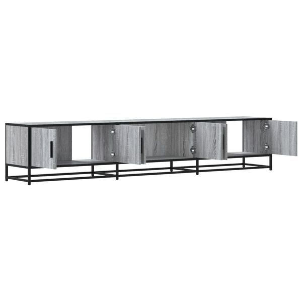 vidaXL Έπιπλο Τηλεόρασης Γκρι Sonoma 210x35x41 εκ. από Επεξεργ. Ξύλο
