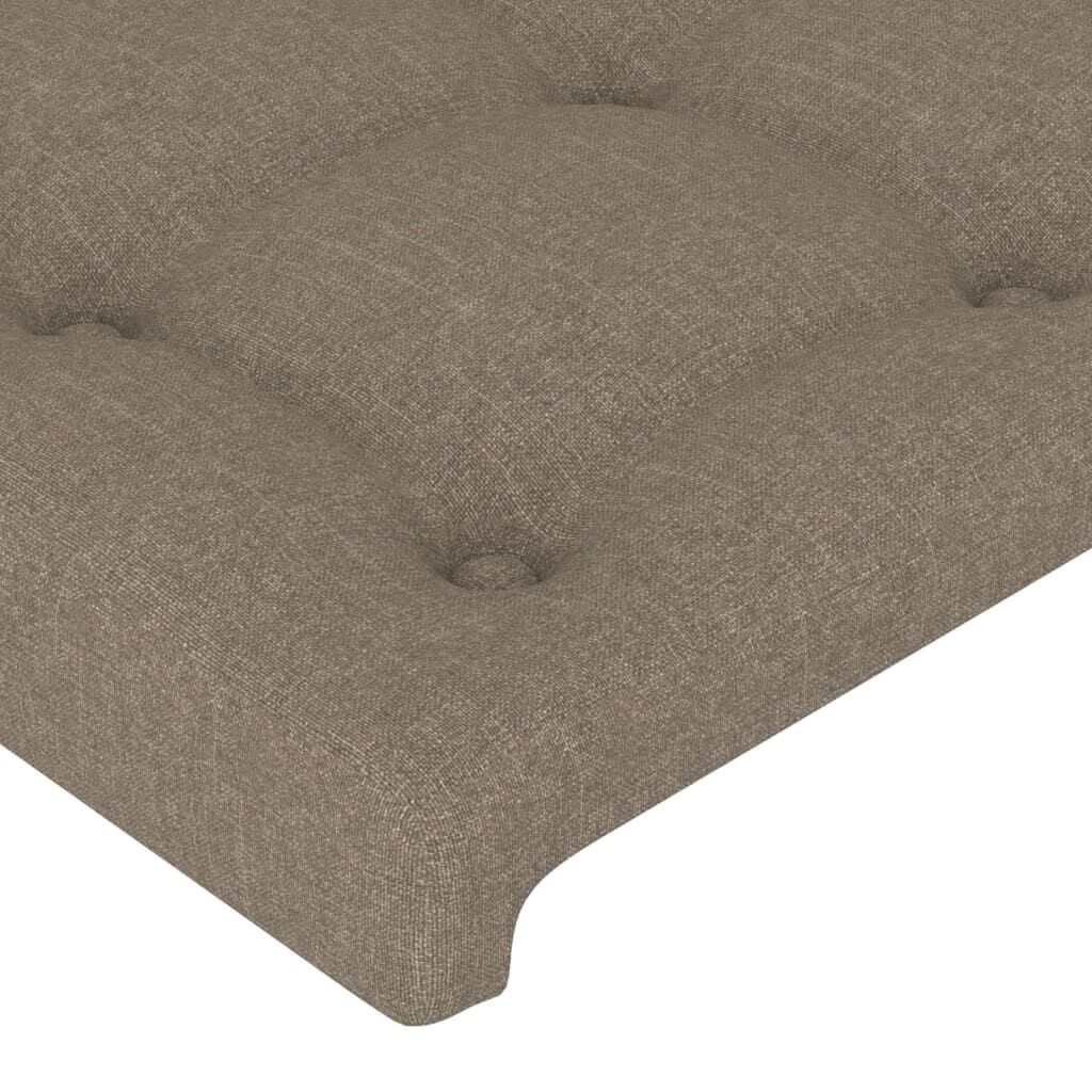 vidaXL Κεφαλάρια Κρεβατιού 2 τεμ. Taupe 90x5x78/88 εκ. Υφασμάτινο