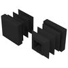 vidaXL &Kappa;&alpha;&pi;ά&kappa;&iota;&alpha; &Tau;έ&lambda;&omicron;&upsilon;&sigmaf; 2 pcs &Mu;&alpha;ύ&rho;&omicron; 15 x 15 x 15 &chi;&iota;&lambda;&iota;&omicron;&sigma;&tau;ά PP