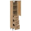 vidaXL Highboard Artisan Oak 34,5 x 34 x 180 &epsilon;&kappa;. &Epsilon;&pi;&epsilon;&xi;&epsilon;&rho;&gamma;&alpha;&sigma;&mu;έ&nu;&omicron; &xi;ύ&lambda;&omicron;