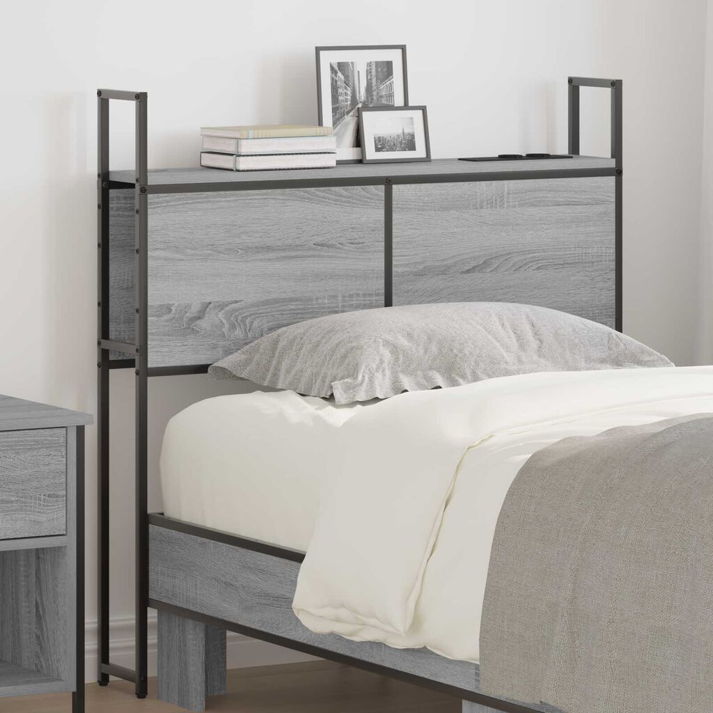 vidaXL Κεφαλάρι Αποθήκης Γκρι sonoma 75 cm Επεξεργασμένο ξύλο