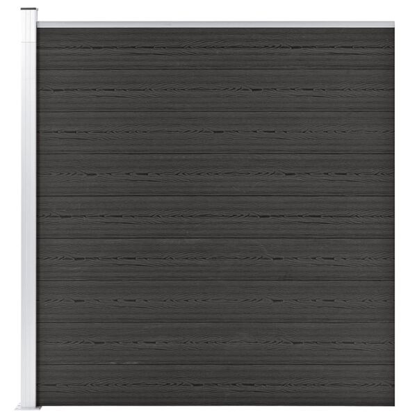 vidaXL Πάνελ Περίφραξης Γκρι 175 x 186 εκ. από WPC