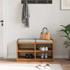 vidaXL Πάγκος διαδρόμου "SANDNES" 87x40x50 εκ. Πεύκο μασίφ ξύλο