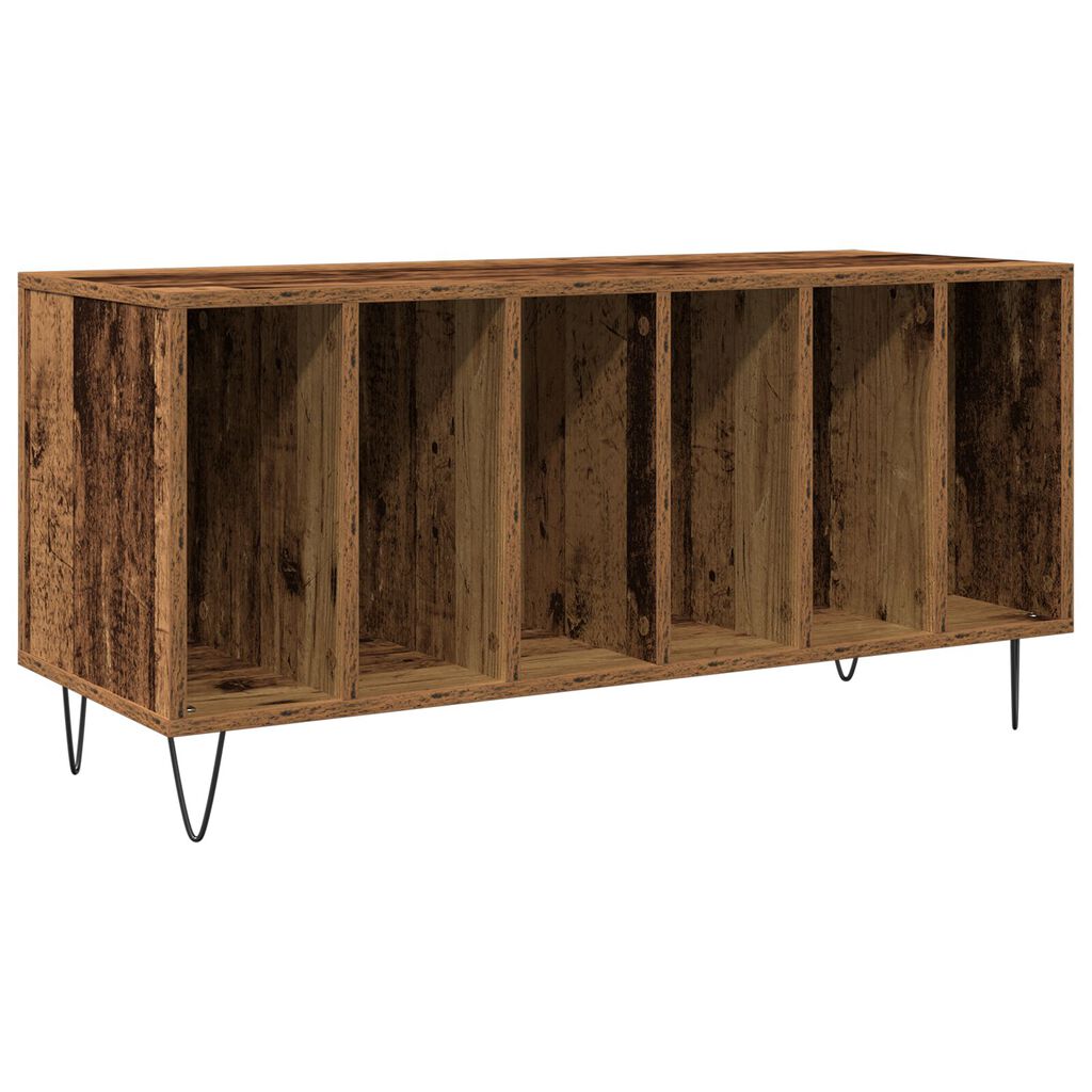 vidaXL Βαλιτσάκι Δίσκων Καφέ 100x38x48 εκ. Επεξεργασμένο Ξύλο