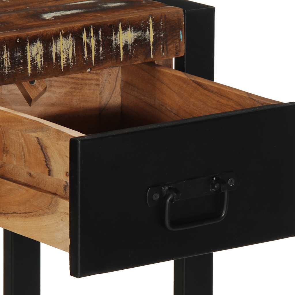 vidaXL Τραπέζι κονσόλας Πολύχρωμο 100x35x75 cm Στερεό ξύλο ανακτημένο