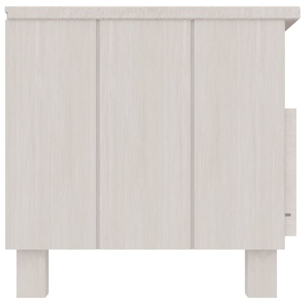 vidaXL Έπιπλο Τηλεόρασης HAMAR Λευκό 106x40x80 εκ. Μασίφ Ξύλο Πεύκου