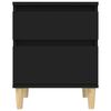 vidaXL Κομοδίνο Μαύρο 40 x 35 x 50 εκ.
