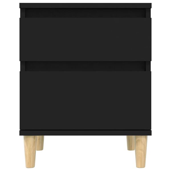vidaXL Κομοδίνο Μαύρο 40 x 35 x 50 εκ.