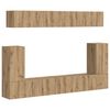 vidaXL &Sigma;&epsilon;&tau; &epsilon;&pi;ί&pi;&lambda;&omicron;&upsilon; &tau;&eta;&lambda;&epsilon;ό&rho;&alpha;&sigma;&eta;&sigmaf; 5 &tau;&mu;&chi;. Artisan Oak &Epsilon;&pi;&epsilon;&xi;&epsilon;&rho;&gamma;&alpha;&sigma;&mu;έ&nu;&omicron; &Xi;ύ&lambda;&omicron;