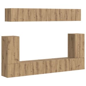 vidaXL &Sigma;&epsilon;&tau; &epsilon;&pi;ί&pi;&lambda;&omicron;&upsilon; &tau;&eta;&lambda;&epsilon;ό&rho;&alpha;&sigma;&eta;&sigmaf; 5 &tau;&mu;&chi;. Artisan Oak &Epsilon;&pi;&epsilon;&xi;&epsilon;&rho;&gamma;&alpha;&sigma;&mu;έ&nu;&omicron; &Xi;ύ&lambda;&omicron;