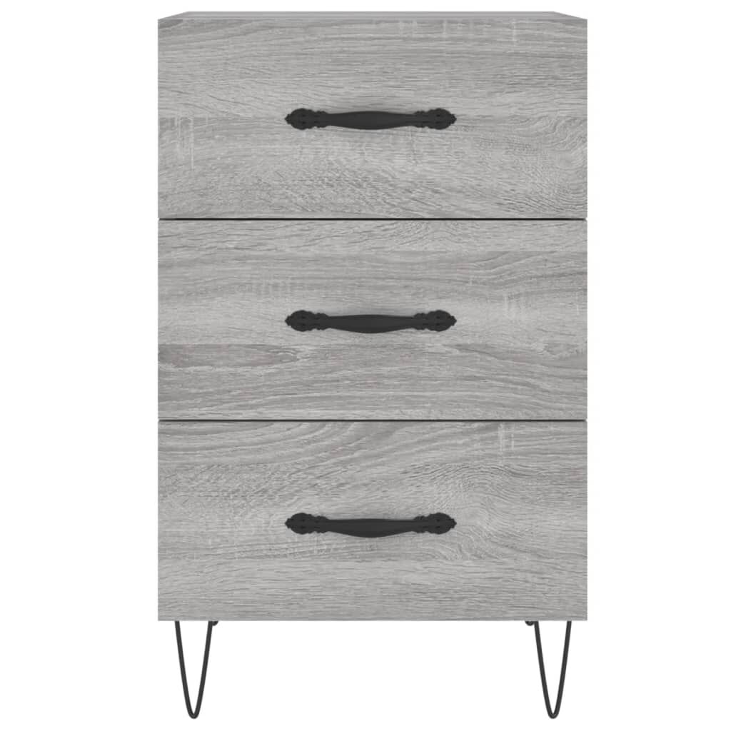 vidaXL Κομοδίνο Γκρι Sonoma 40 x 40 x 66 εκ. από Επεξεργασμένο Ξύλο