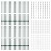 vidaXL Πό posts φράχτη 44 pcs Πράσινο 160 cm Ατσάλι