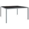 vidaXL &Tau;&rho;&alpha;&pi;έ&zeta;&iota; &Kappa;ή&pi;&omicron;&upsilon; &Gamma;&kappa;&rho;&iota; 130 x 130 x 72 &epsilon;&kappa;. &alpha;&pi;ό &Alpha;&tau;&sigma;ά&lambda;&iota; &kappa;&alpha;&iota; &Gamma;&upsilon;&alpha;&lambda;ί