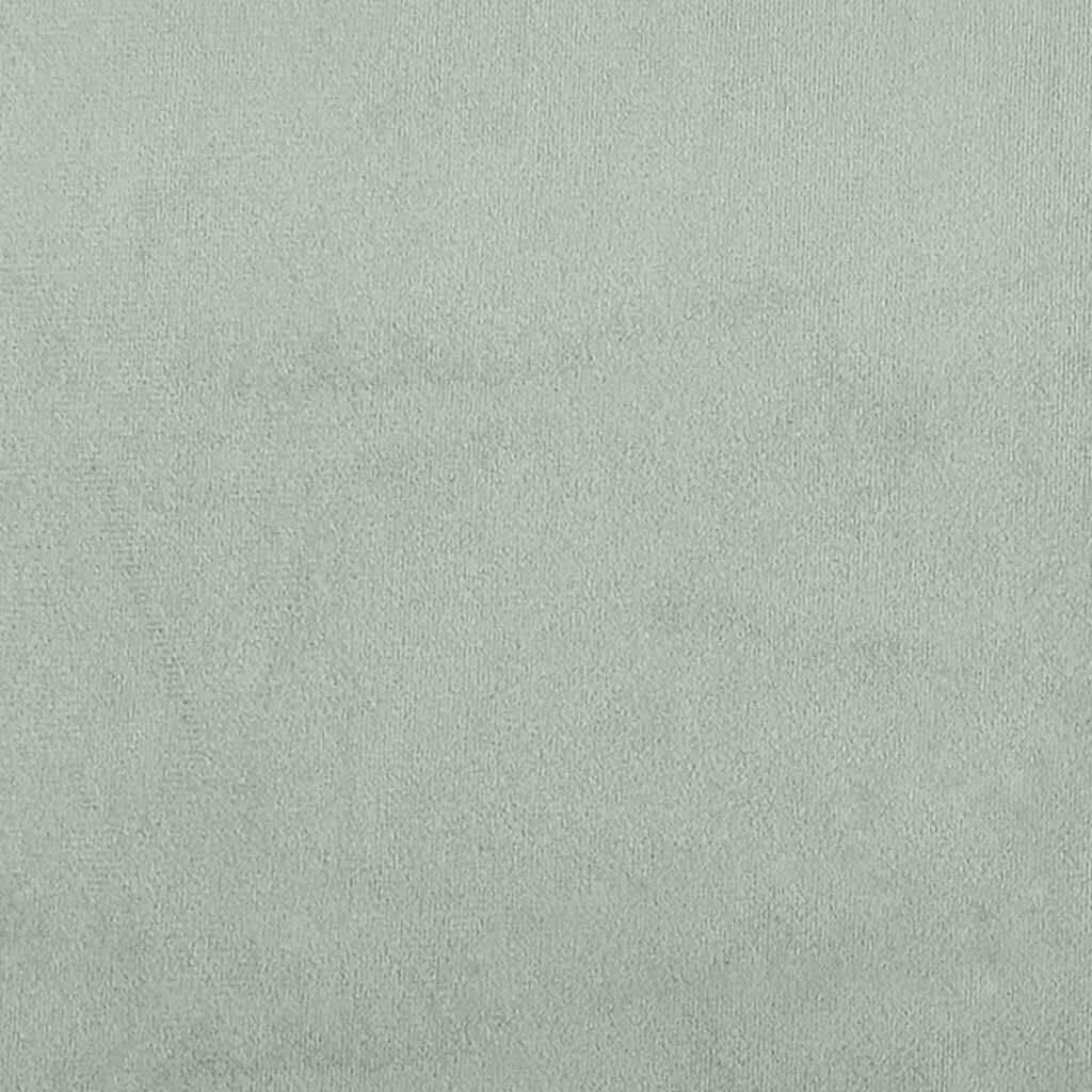 vidaXL Κρεβάτι Boxspring με Στρώμα Ανοιχτό Γκρι 140x220 εκ. Βελούδινο