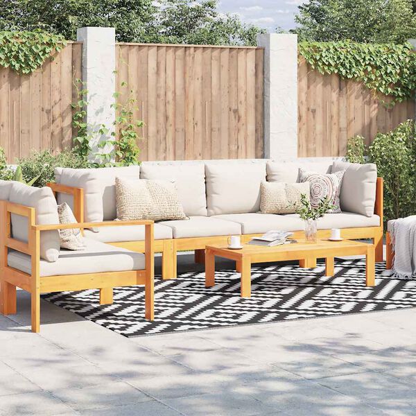 vidaXL Χαλί εξωτερικού χώρου ARAKIL Λευκό και μαύρο 190x290 cm PP