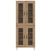 vidaXL Highboard Artisan Oak 69,5 x 34 x 180 &epsilon;&kappa;. &Epsilon;&pi;&epsilon;&xi;&epsilon;&rho;&gamma;&alpha;&sigma;&mu;έ&nu;&omicron; &xi;ύ&lambda;&omicron;