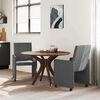 vidaXL Καρέκλες φαγητού 2 pcs Σκούρο γκρι 57 x 66 x 94 εκ Βελούδο