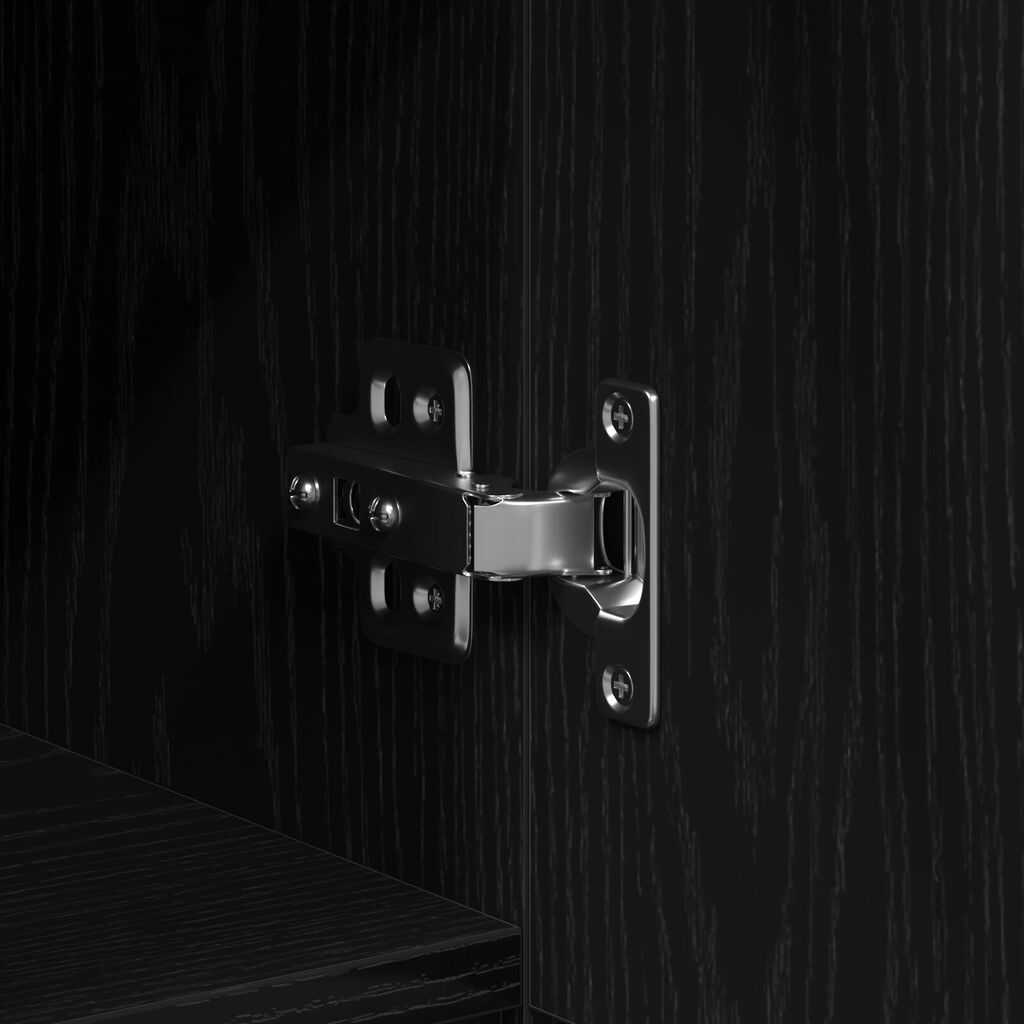 vidaXL Μονάδα τηλεόρασης Μαύρο Δρυς 150x30x50 εκ Επεξεργασμένο ξύλο