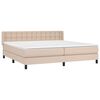 vidaXL &Kappa;&rho;&epsilon;&beta;ά&tau;&iota; Boxspring &mu;&epsilon; &Sigma;&tau;&rho;ώ&mu;&alpha; &Kappa;&alpha;&pi;&omicron;&upsilon;&tau;&sigma;ί&nu;&omicron; 200x200&epsilon;&kappa;.&alpha;&pi;ό &Sigma;&upsilon;&nu;&theta;.&Delta;έ&rho;&mu;&alpha;