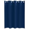 vidaXL Κουρτίνες με κουρτίνες 2 pcs Σκούρο Μπλε 140x140cm Πολυεστέρας