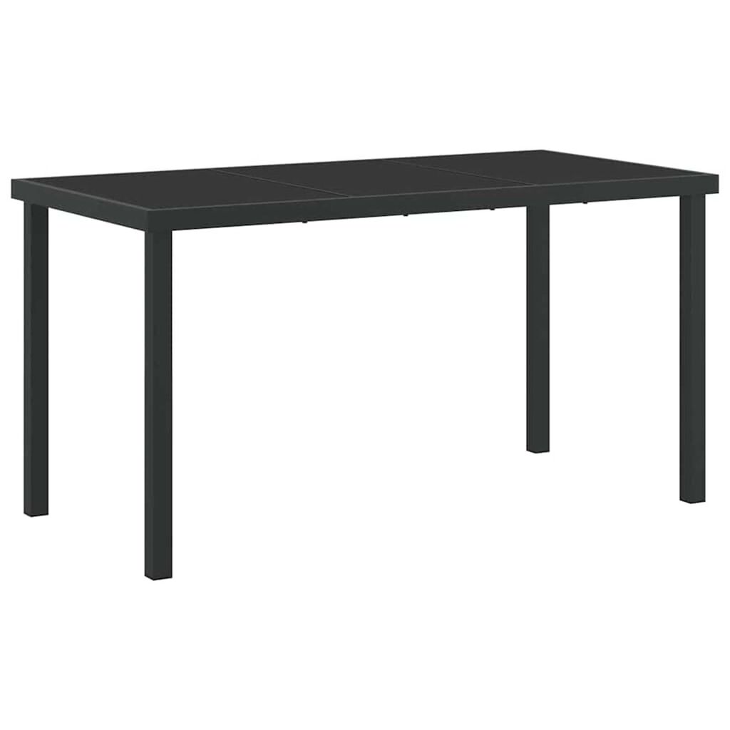 vidaXL Σέτ φαγητού για κήπο 5 pcs Γκρι συνθετικό ρατάν