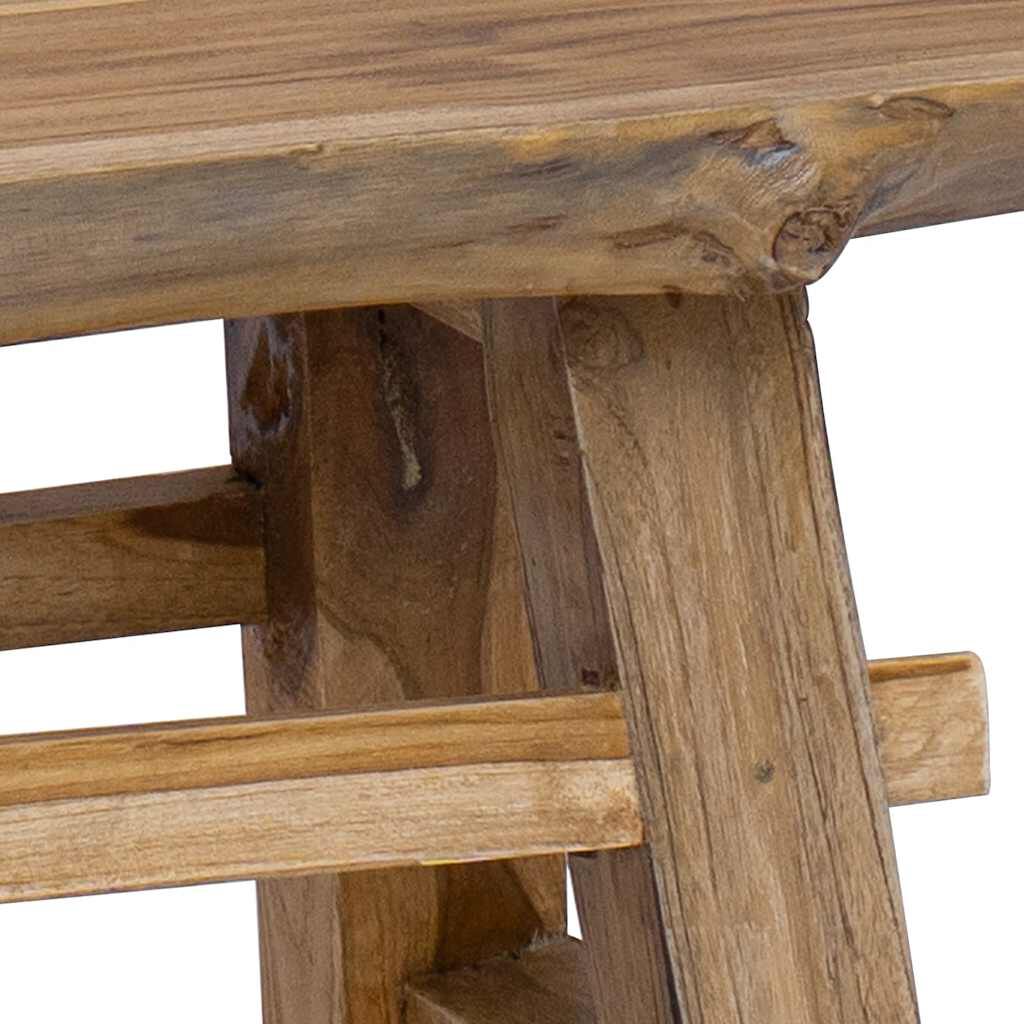 vidaXL Παγκάκι 100x28x43 εκ. από Μείγμα Ανακυκλωμένων Ξύλων/Μασίφ teak